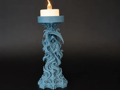 Grim Reaper LED Tea Light Holder
