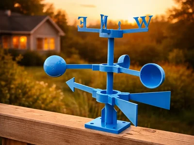 Windmill Anemometer Wind Direction Indicator