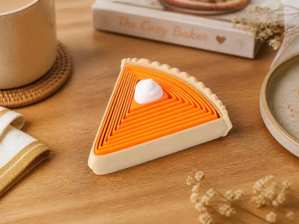 Pumpkin Pie Flexi Toy – Articulated Fidget Slice