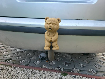 Ouch! Bear, Tow Ball Cover, Hitch Ball Cover