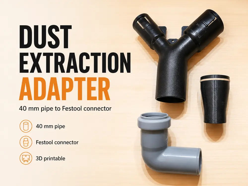 40 mm pipe to Festool Dust Extraction Adapter