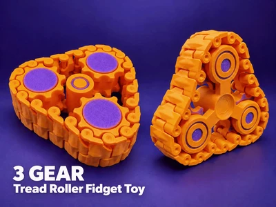 3 gear fidget ROLLER