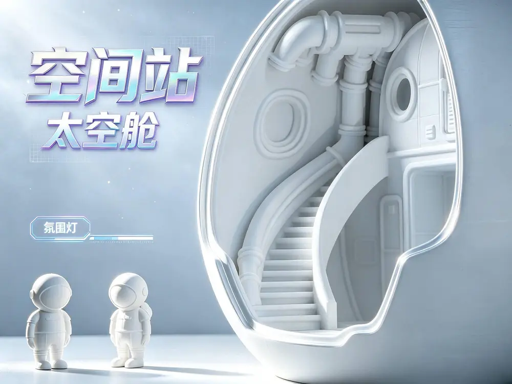 空间站·太空舱·氛围灯