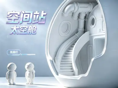 空间站·太空舱·氛围灯