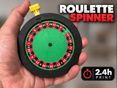 Roulette spinner fidget-fidget spinner mechanism
