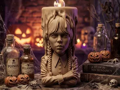 halloween candela mercoled' addams