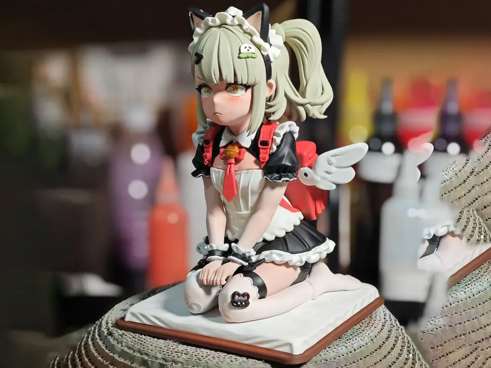 《绝区零》千夏 坐姿 可爱 女仆装 手办 高18cm 已分件 易上色 多色打印