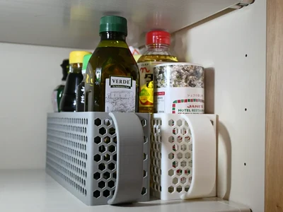 Pantry & Fridge Caddy with Handle