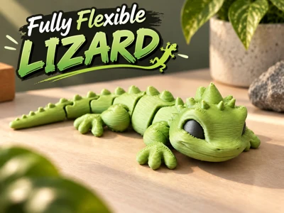 Cute Flexi Lizard – Articulated Gecko | Print-in-Place