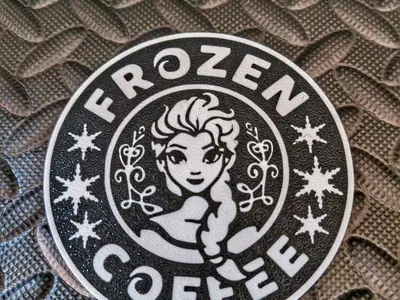 Frozen coaster cofee