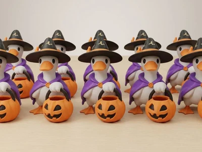 Trick or threat goose halloween decoration