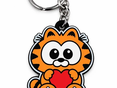little Garfield keychain
