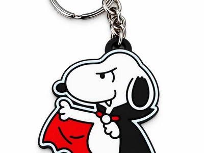 Snoopy vampire-inspired keychain