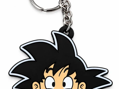 Goku-inspired keychain