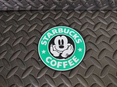 Mickey coaster coffee