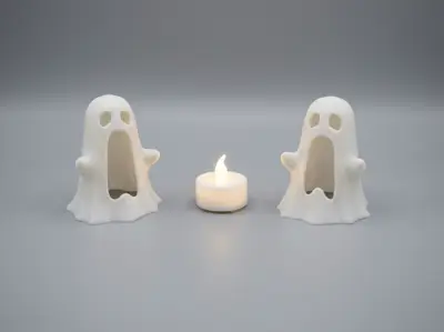 Screaming ghost for tealight