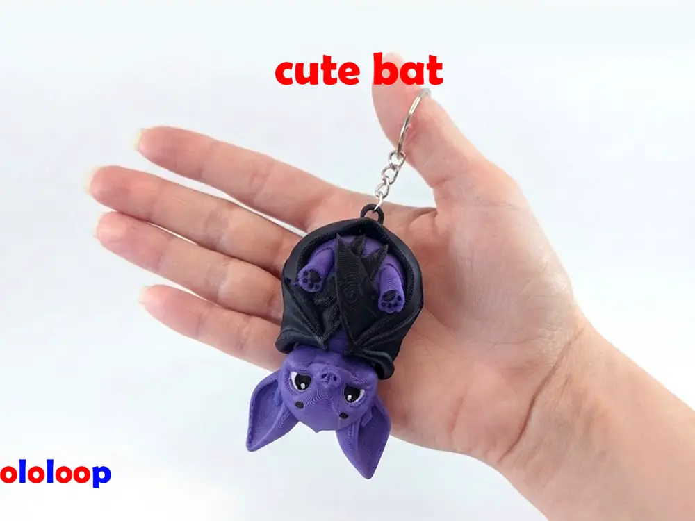 Cute Articulated Bat Keychain