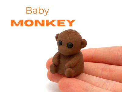 Baby Monkey Print In Place