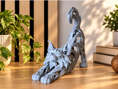 Ornamental Maine Coon Cat