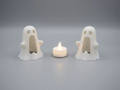 Screaming ghost for tealight