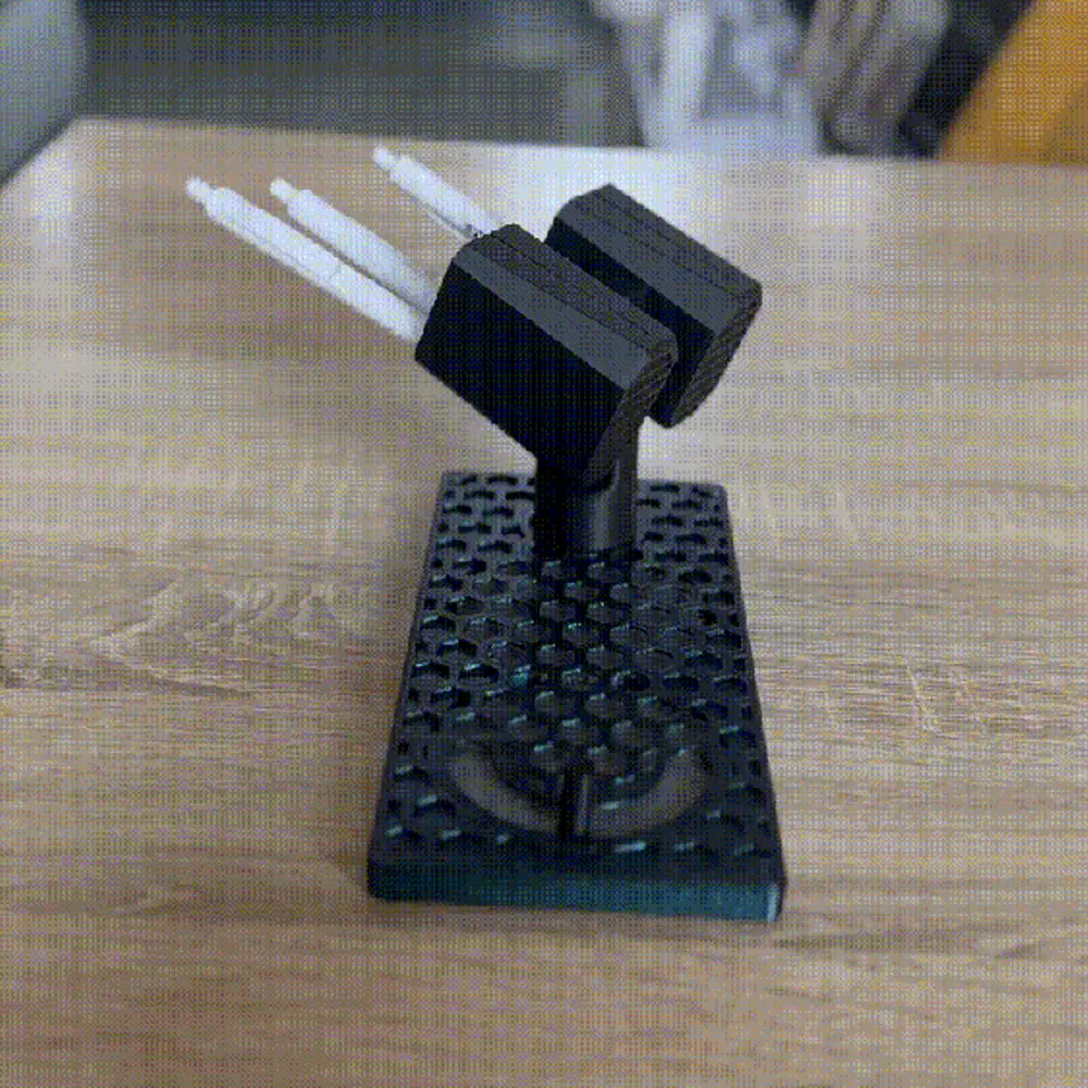 Moving pen holder Rocket Launcher