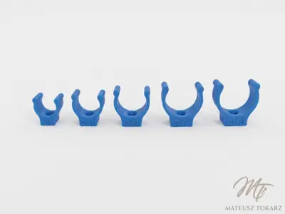 8-15 mm Snap-Fit Tube & Cable Clips | M3 Mount