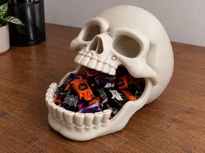 Halloween Skull Candy Bowl – Spooky Treat Holder