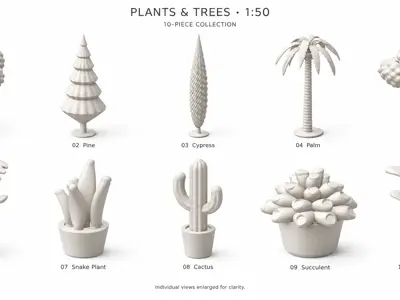 Plants and Trees Scale 1:50