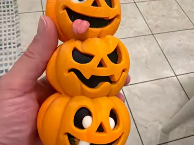 Stacked Halloween Pumpkins
