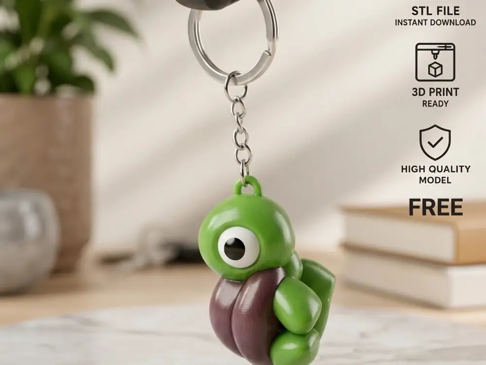 Turtle Keychain – Balloon Art Style | Tortuga Llavero Globoflexia