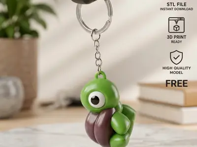 Turtle Keychain – Balloon Art Style | Tortuga Llavero Globoflexia