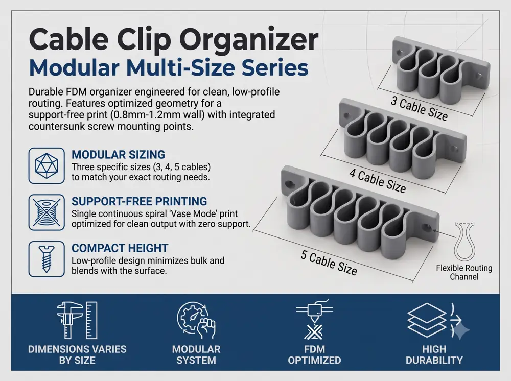 Cable Clip Organizer