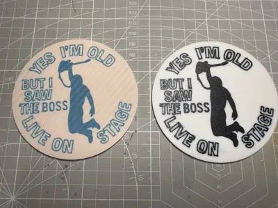 Untersetzer "I saw the Boss"