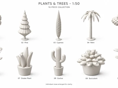Plants and Trees Scale 1:50