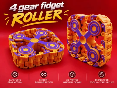 4 GEAR FIDGET ROLLER