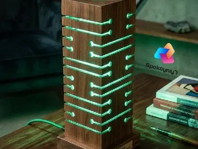 Table lamp "Neon Pulse