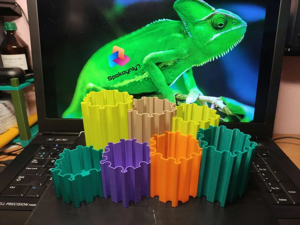 Modular Interlocking Desk Organizer (Vase Mode / Fast Print)