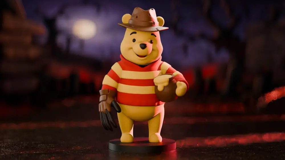 Winnie the Pooh in the Style of Freddy Krueger Collectible Figure