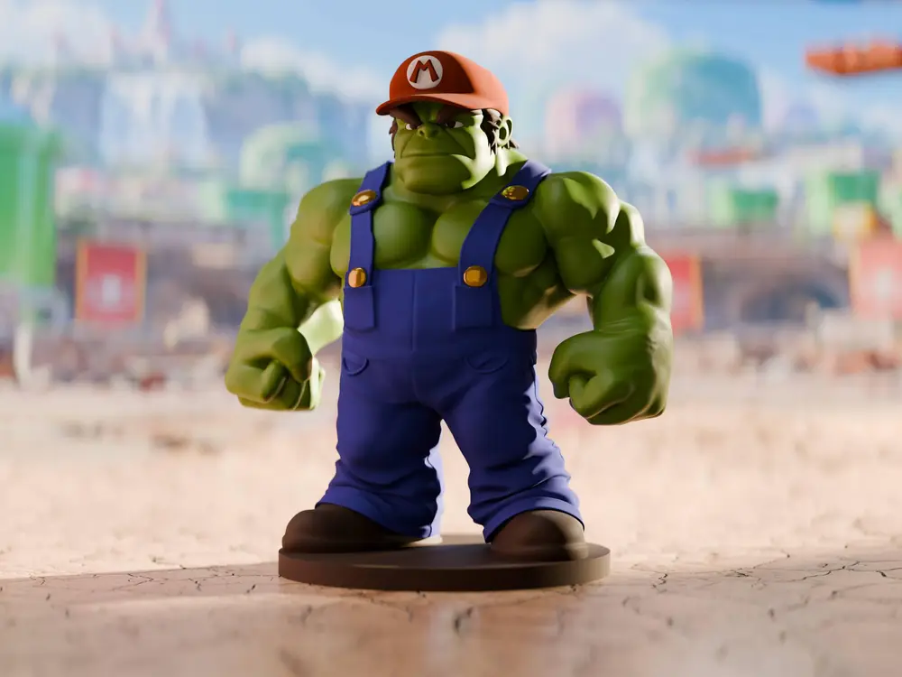 Hulk Mario Mashup – Gaming Hero Collectible