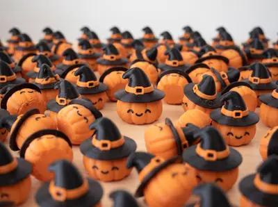 Halloween cute witch pumpkin decoration toy
