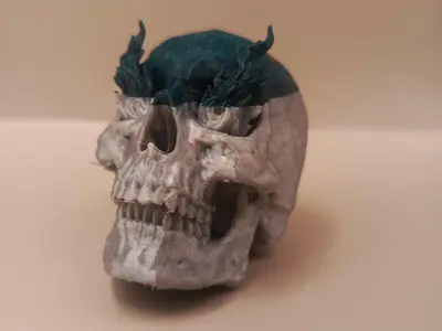 Flaming Skull