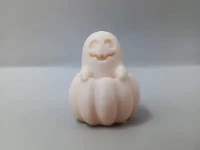 Cute Ghost in Pumpkin figurine