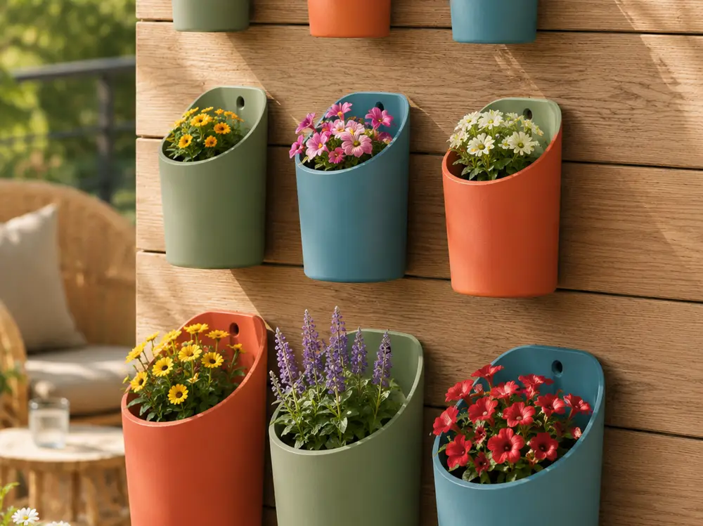 Wall Mounted Flower Planter Set