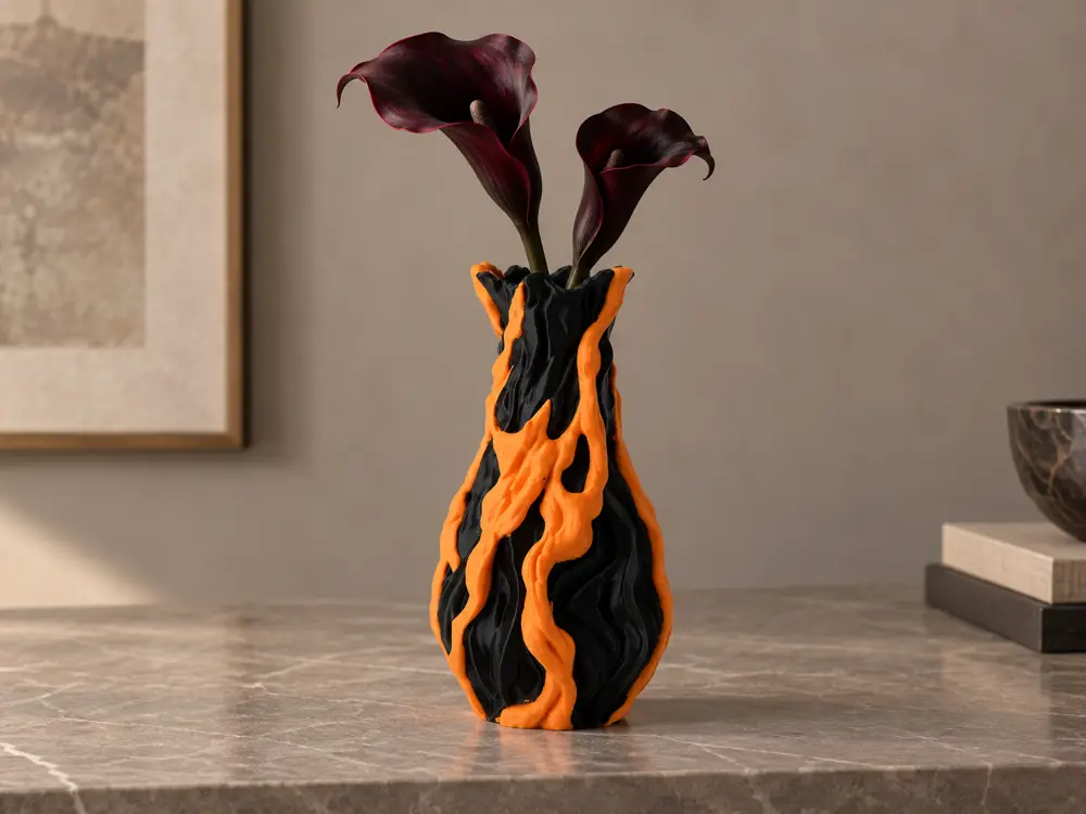Lava Flow Vase – Volcanic Modern Home Decor