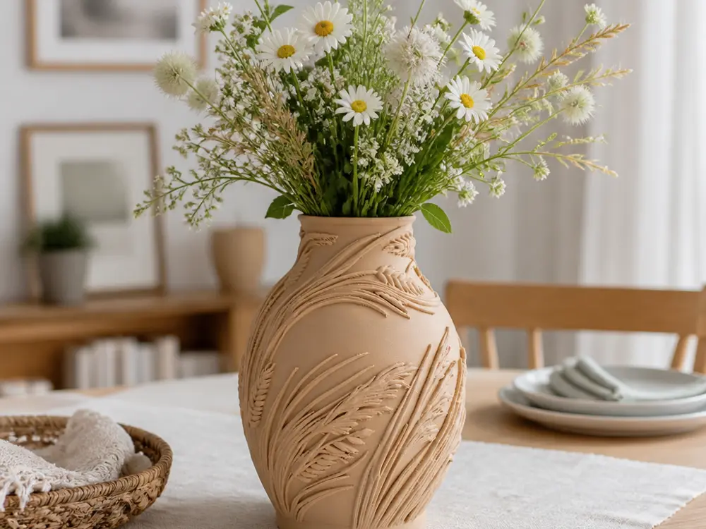 Harvest Wheat Vase – Rustic Botanical Home Decor