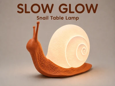 Slow Glow, snail shaped lamp
