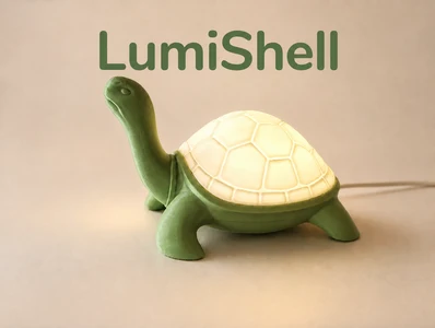 lumishell, turtle shaped lamp