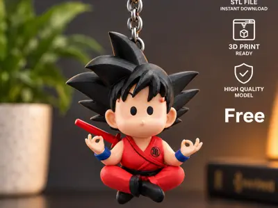 LLAVERO GOKU MEDITANDO - GOKU KEYCHAIN