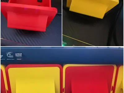 Modular storage box under the monitor