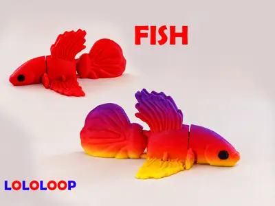 Articulated Flexi Betta Fish